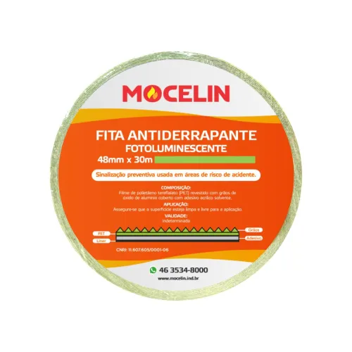 FITA ANTIDERRAPANTE FOTOLUMINESCENTE 48MM X 30M