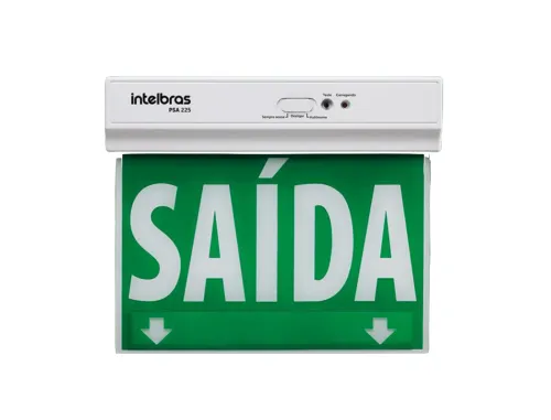 BALIZAMENTO DE SAIDA DE EMERGENCIA VERDE  24X18