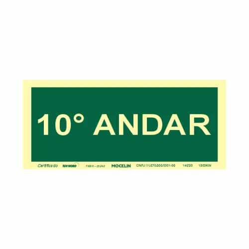 PLACA 10 ANDAR - S17 10