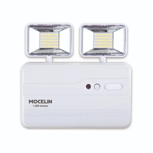 LUMINARIA BLOCO FAROLETE LED 1200 LUMENS COMPACT RETRATIL - MOCELIN